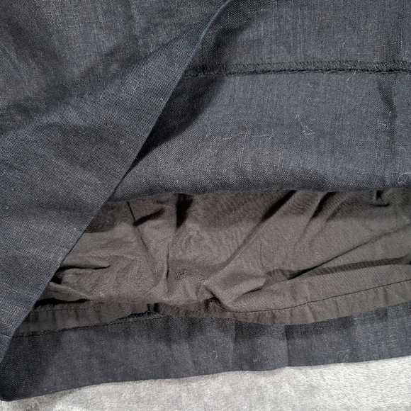 Relativity size 16W Black Sleeveless Linen Dress Embellished Studded Linen - Picture 5 of 9